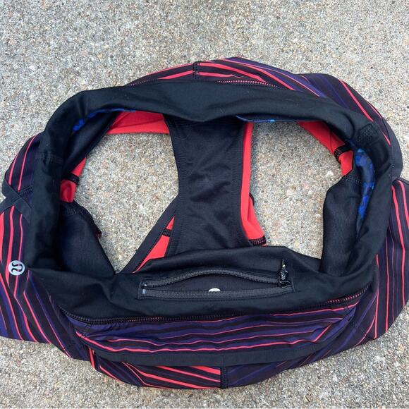 Lululemon Run Speed Shorts Red Blue Stretch - Picture 5 of 5